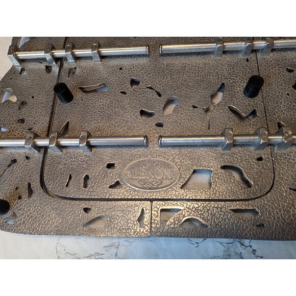 Lenox Metal Trivet Decorative Fruit-Themed With Floral Design Adjustable Length - Picture 8 of 8